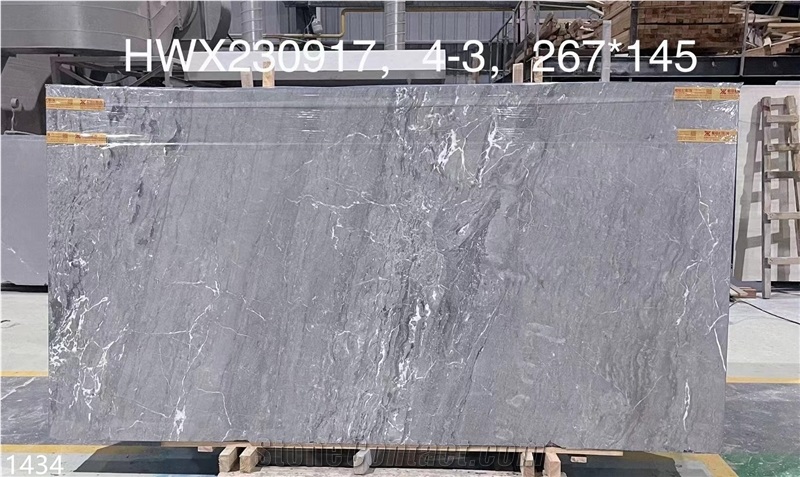 China Impression Gray Marble Slabs Tile For Project Tile