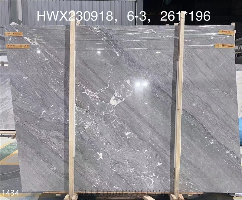China Impression Gray Marble Slabs Tile For Project Tile