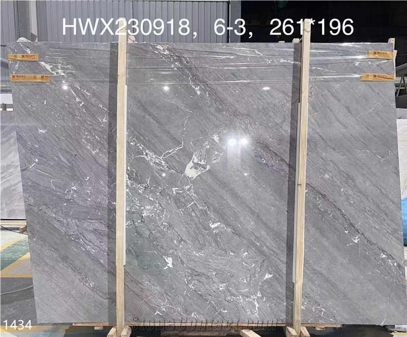 China Impression Gray Marble Slabs Tile For Project Tile