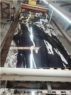 Nebula Granite Black Cosmic Swan Proto Slabs For Floor