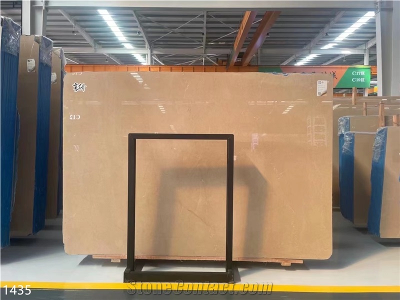 White Bursa Beige Marble Slabs Platinum Century Stone Tile