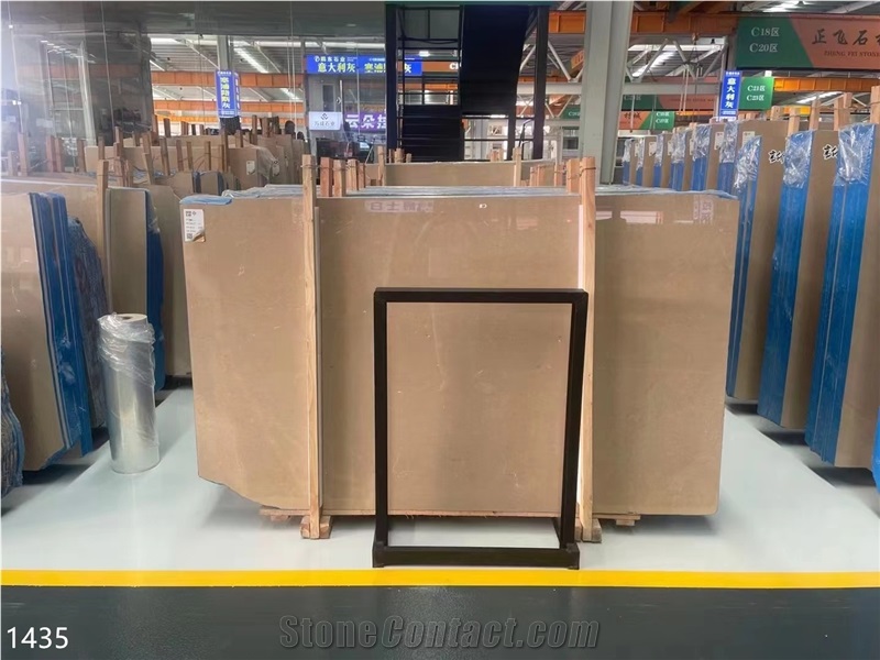 White Bursa Beige Marble Slabs Platinum Century Stone Tile