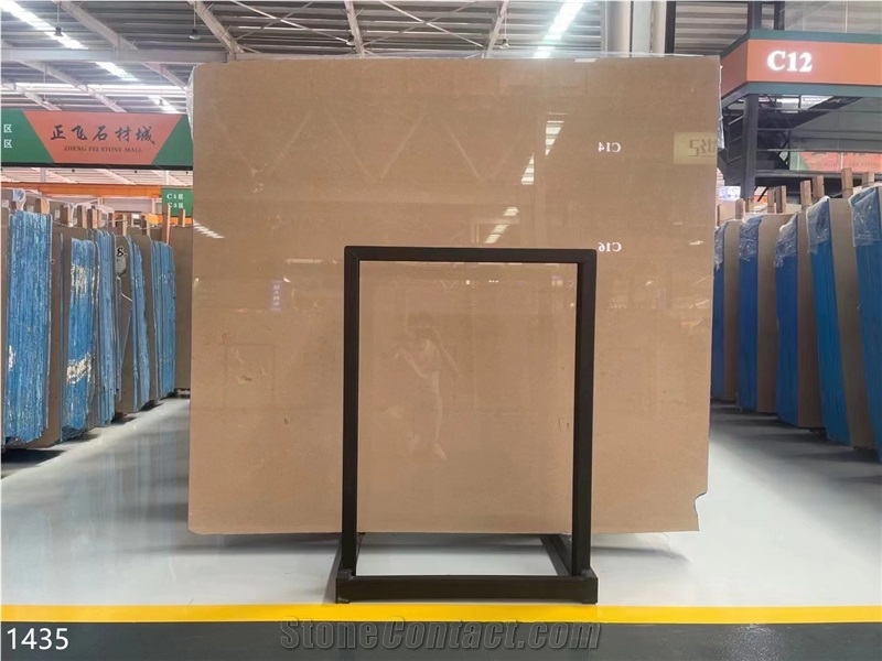 White Bursa Beige Marble Slabs Platinum Century Stone Tile