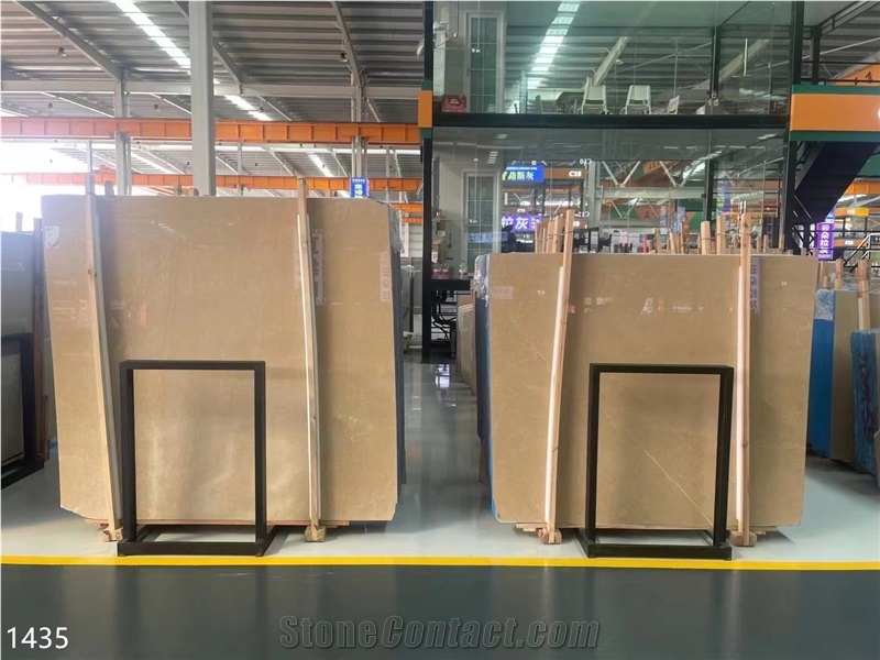 White Bursa Beige Marble Slabs Platinum Century Stone Tile