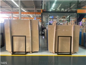 White Bursa Beige Marble Slabs Platinum Century Stone Tile