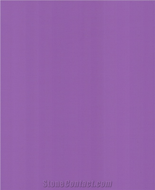 2Cm New Design Interior Pure Purple Color 2019 Quartz Slabs
