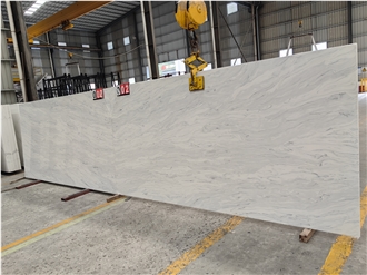 Polished 2Cm And 3 Cm Calacatta Viscon 5097 Quartz Slabs