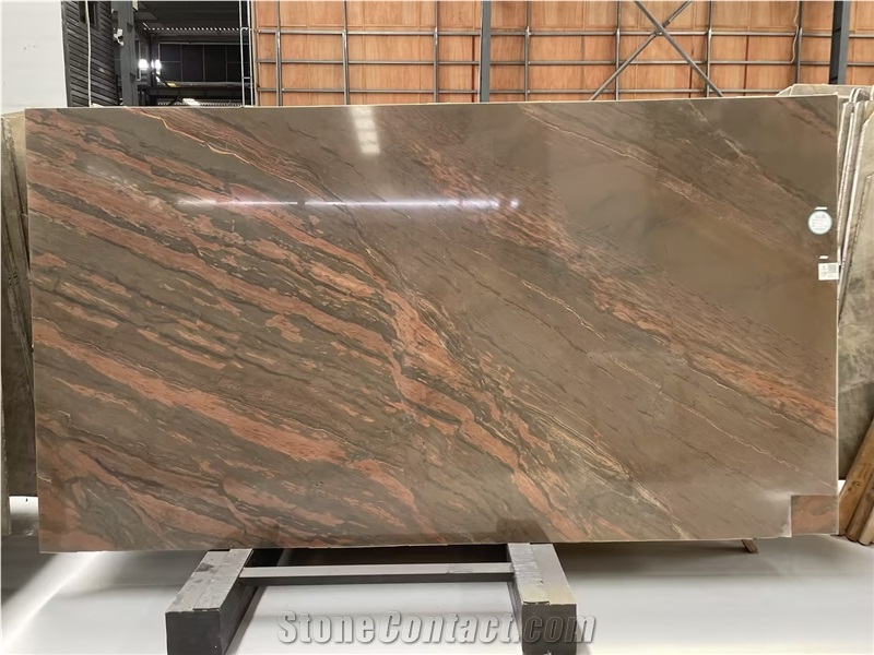 Beautiful Brown Elegant Brown Quartzite  Slabs