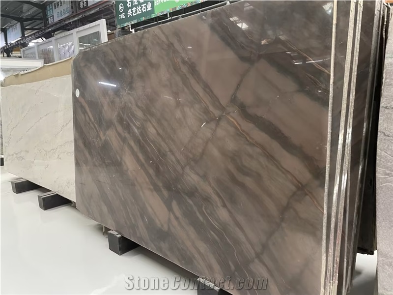 Beautiful Brown Elegant Brown Quartzite  Slabs
