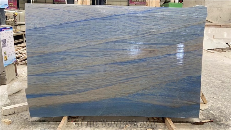 Elegant Azul Macaubas Blue Quartzite Slabs