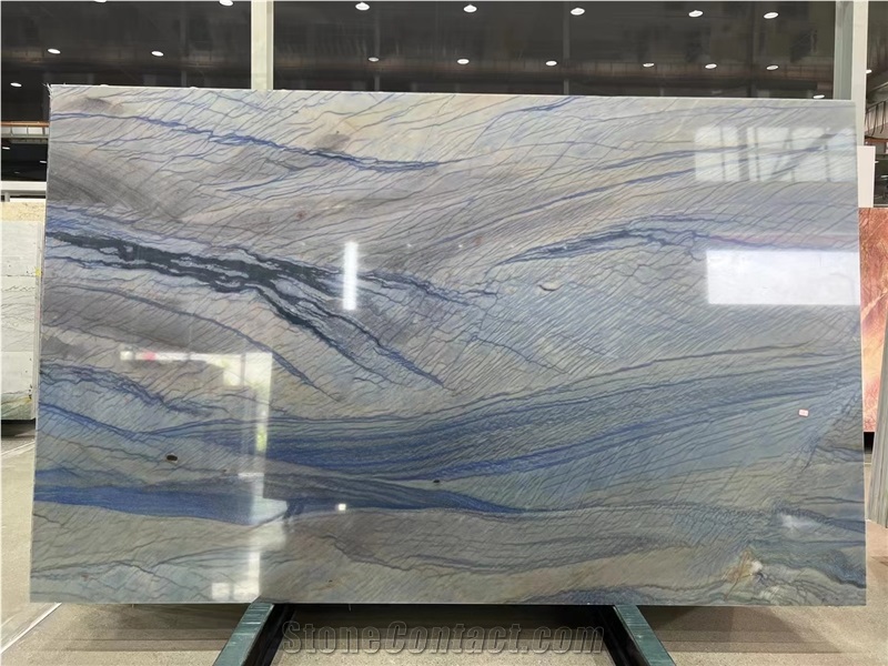 Elegant Azul Macaubas Blue Quartzite Slabs