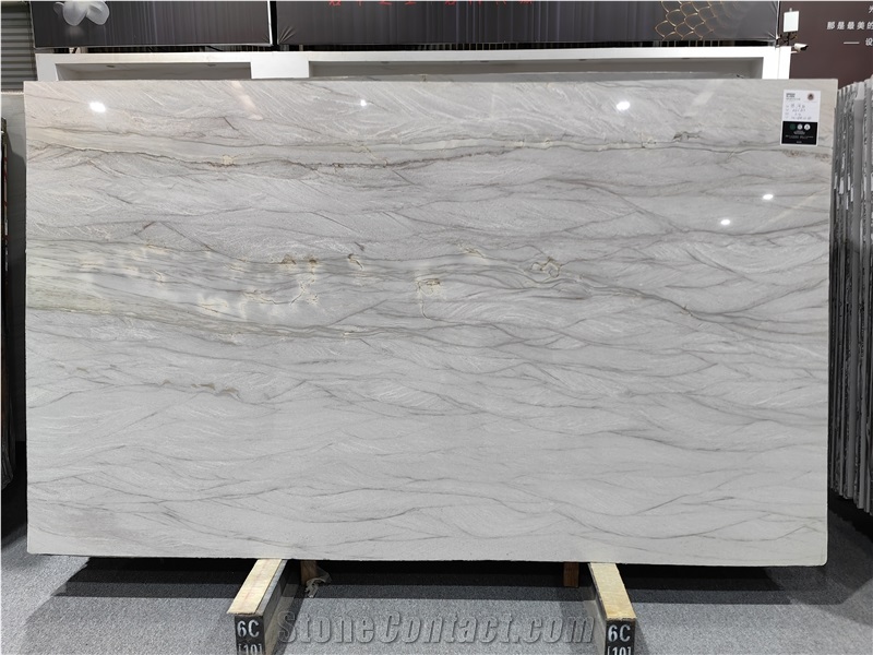 Goldtop OEM/ODM White Quartzite Slabs For Hotel