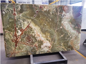 Green Onyx High Gloss Onice Slabs Tiles