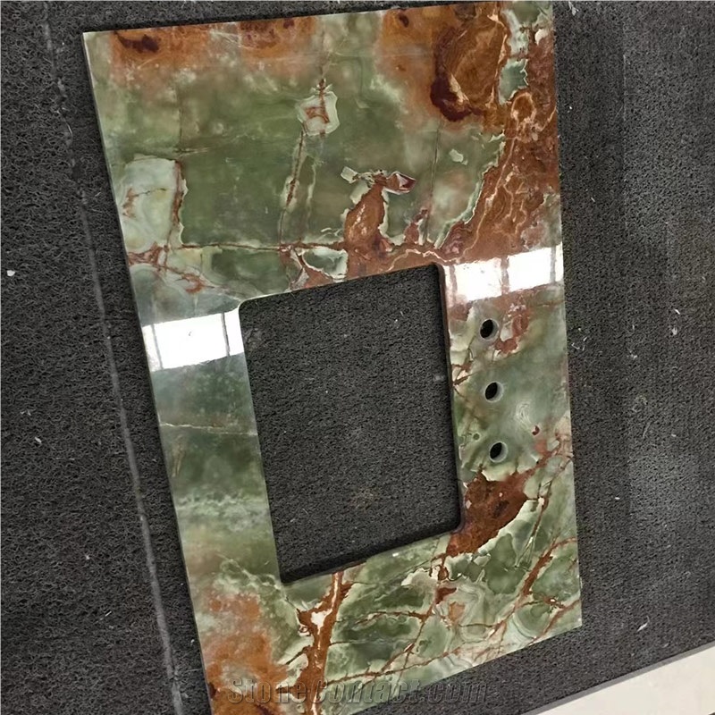 Green Onyx High Gloss Onice Slabs Tiles