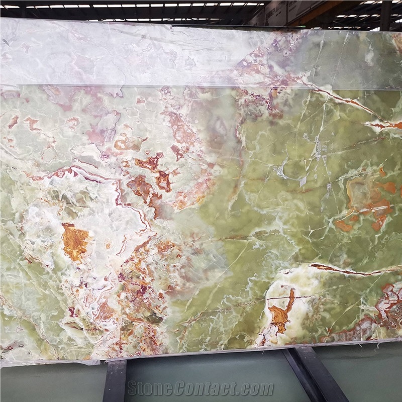 Green Onyx High Gloss Onice Slabs Tiles