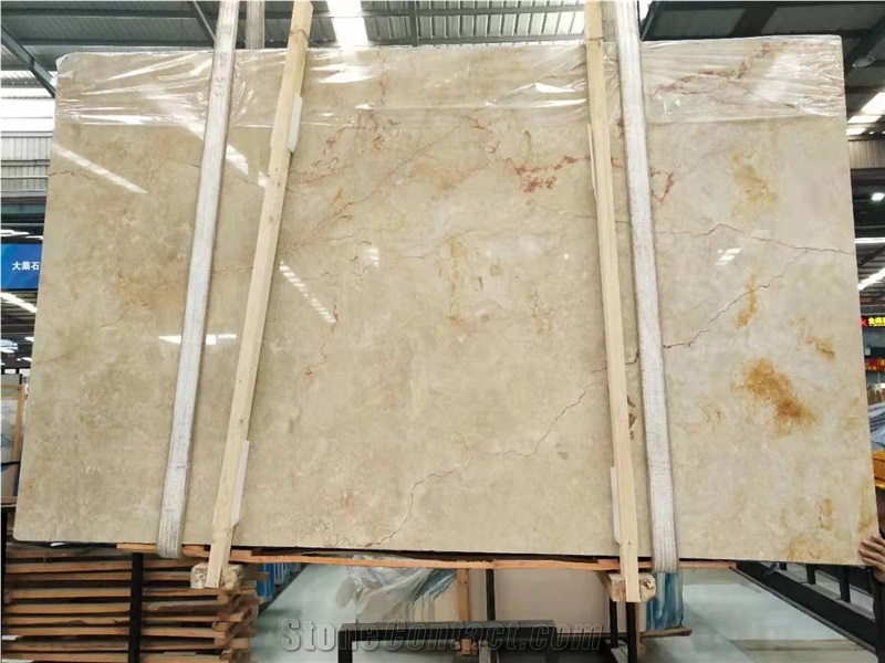 Interior Design Natural Polished Royal Amber Marble Slabs