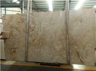 Interior Design Natural Polished Royal Amber Marble Slabs