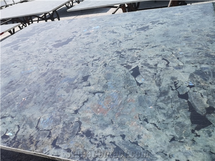 Labradorite Blue Granite Kitchen Countertops