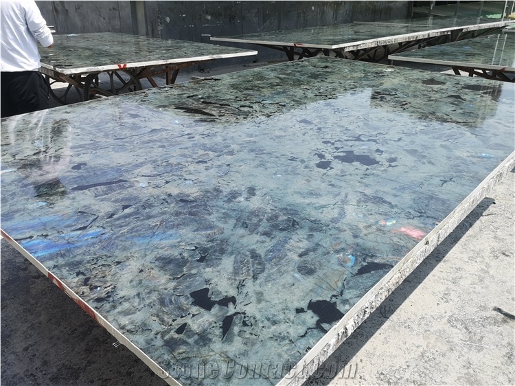 Labradorite Blue Granite Kitchen Countertops