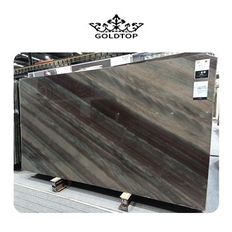 Luxury Elegant Brown Quartzite Slabs For Hotel