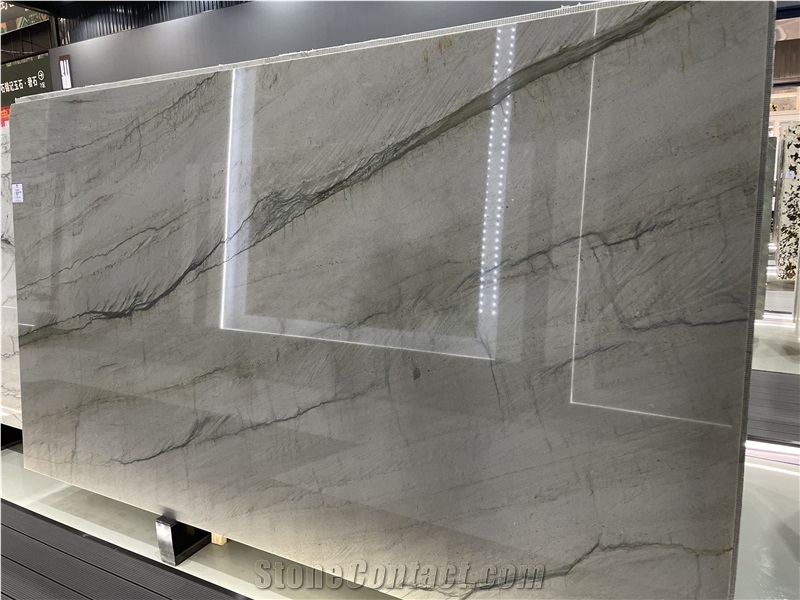 Nice Grey Quartzite Golden Autumn Leaf Color Slabs