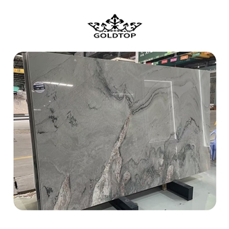 Nice Grey Quartzite Iceland Gray Slabs