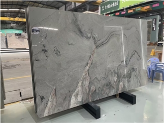 Nice Grey Quartzite Iceland Gray Slabs