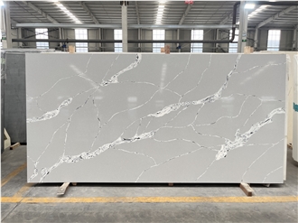 15Mm Calacatta Thin Quartz Slab Artificial Stone Slabs