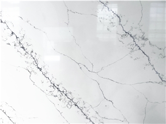 Artificial 3M Calacatta Engineered Quartz Stone Quartz Slabs