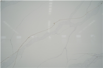 Artificial Calacatta Marble Look Quartz Slabs For Canada Market