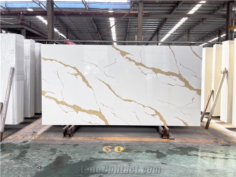 Calacatta Gold Quartz Stone Slabs