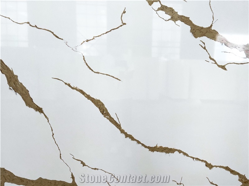 Calacatta Gold Quartz Stone Slabs