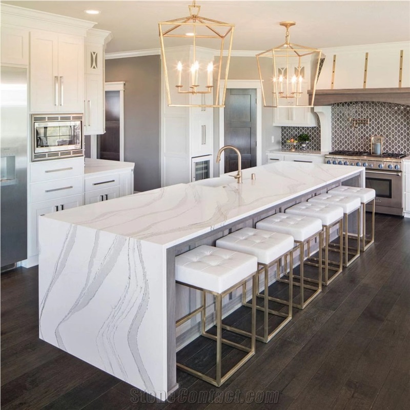 Calacatta Gold Quartz Stone Slabs