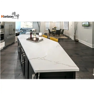 Calacatta Gold Textured Quartz Slab - 12Mm Thicknes