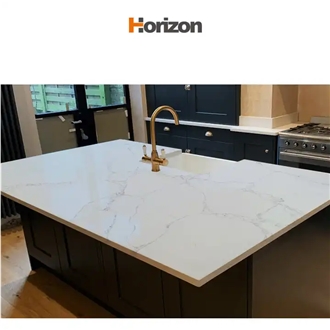 Calacatta White Quartz Stone Slab Engineered Stone