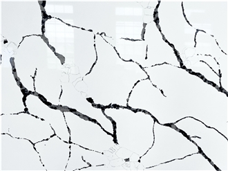 Cheap Stock Quartz Black Artificial Calacatta