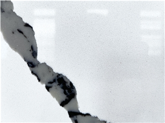 Cheap Stock Quartz Black Artificial Calacatta