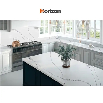Horizon Calacatta White Engineered Stone Artificial Quartz