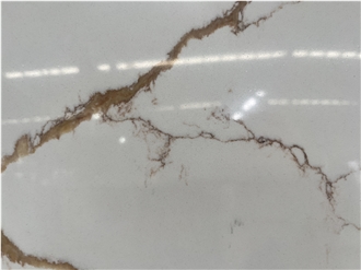 Hot Selling China Engineered Calacatta Quartz Quartz Slabs