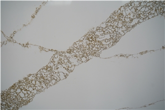 Marble Looks Quartz Stone Slab Gold Calacatta Quartz Slabs