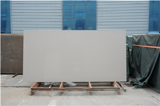 Pure Grey Quartz Stone Slabs  Artificial Stone Slabs