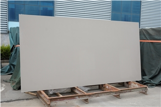 Pure Grey Quartz Stone Slabs  Artificial Stone Slabs