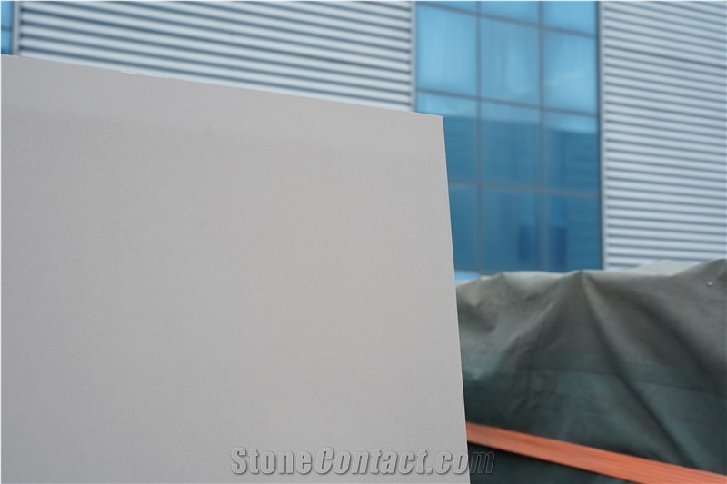 Pure Grey Quartz Stone Slabs  Artificial Stone Slabs