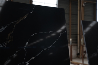 Quartz Black Calacatta For Indoor Design Quartz Slabs