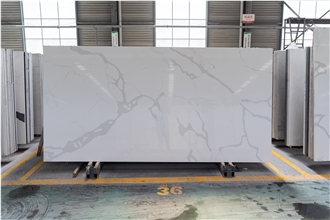 Quartz Calacatta With Classic Design Artificial Stone Slabs