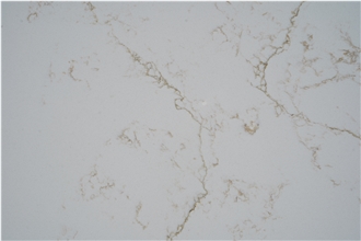 Quartz Carrara With Gold Veins  Artificial Carrara