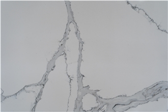 White Quartz Stone Calacatta For Kitchen Quartz Slabs