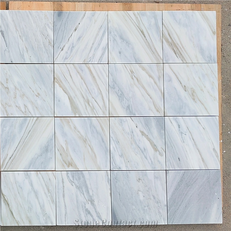 Calacatta Bluette Italy Blue Marble Flooring Tiles