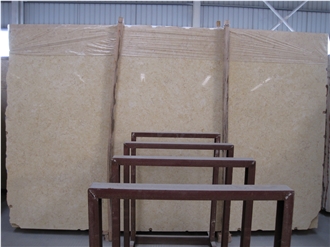 Galala Beige Marble Slabs Polished For Interior Design