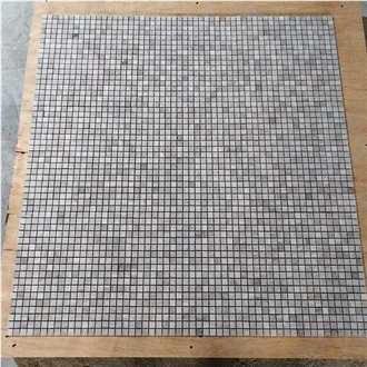 White Wooden Marble Wood Grain Square Bricks Mosaic Tiles